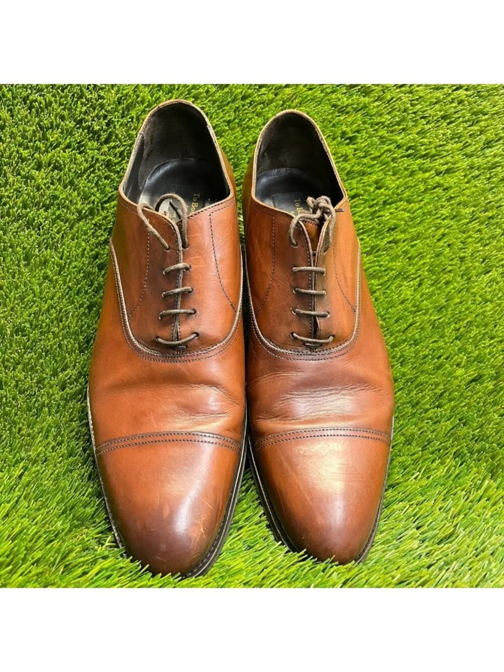 To Boot New York Anton Mens Size 11.5 Brown Classic Brogue Cap Toe Oxford Shoes